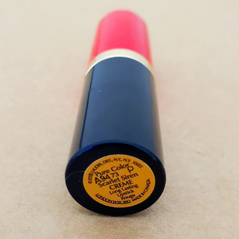 Estee Lauder Pure Color Lipstick Scarlet Siren Creme Long Lasting Rouge Red NEW